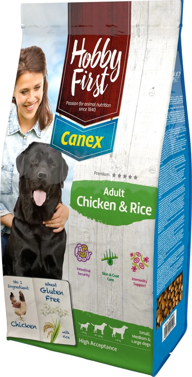Hobbyfirst Canex Adult - Kip & Rijst - Hondenvoer - 12 Kg 4 Hobbyfirst Canex Adult - Kip & Rijst - Hondenvoer - 12 Kg - Afbeelding 2