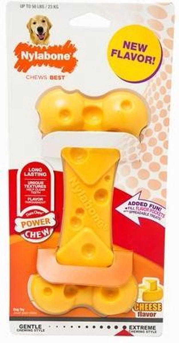 Nylabone Durable Cheese Bone - M 14 Nylabone Durable Cheese Bone - M - Afbeelding 12