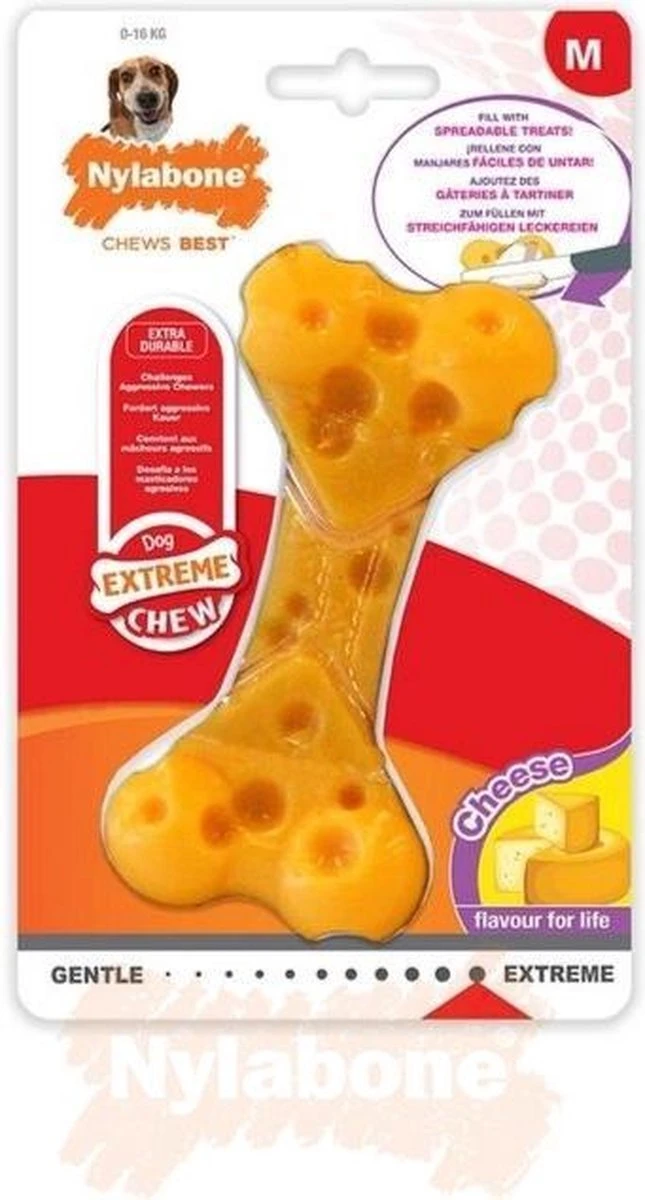 Nylabone Durable Cheese Bone - M 10 Nylabone Durable Cheese Bone - M - Afbeelding 8