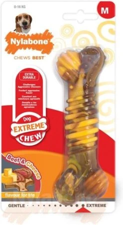 Nylabone Extreme Kauwbot Textuur Met Rund- En Kaassmaak -Hondenspeelgoed Winkel 658x1200 1