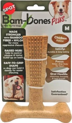 Spot Bam-Bones Plus Easy Grip - Veilig Kauwbot Voor Honden - Speciaal Voor Sterke Kauwers - Verzorgt Het Gebit Van De Hond - Rund Of Kip - S/M/L - Maat: Large, Smaak: Kip 12 Spot Bam-Bones Plus Easy Grip - Veilig Kauwbot Voor Honden - Speciaal Voor Sterke Kauwers - Verzorgt Het Gebit Van De Hond - Rund Of Kip - S/M/L - Maat: Large, Smaak: Kip -Hondenspeelgoed Winkel 702x1200