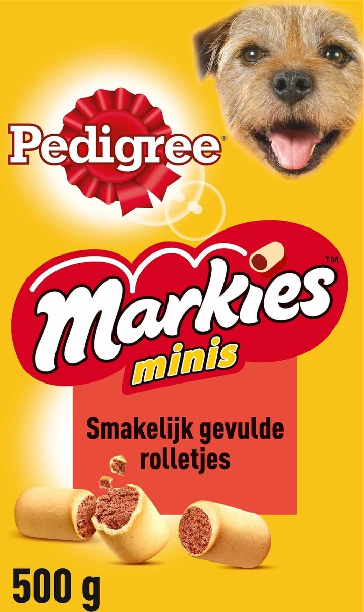 Pedigree Markies Hondensnacks Mini - 12 X 500 Gr 3 Pedigree Markies Hondensnacks Mini - 12 X 500 Gr