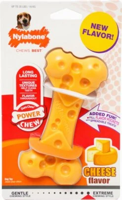 Nylabone Durable Cheese Bone - M 24 Nylabone Durable Cheese Bone - M -Hondenspeelgoed Winkel 734x1200 1