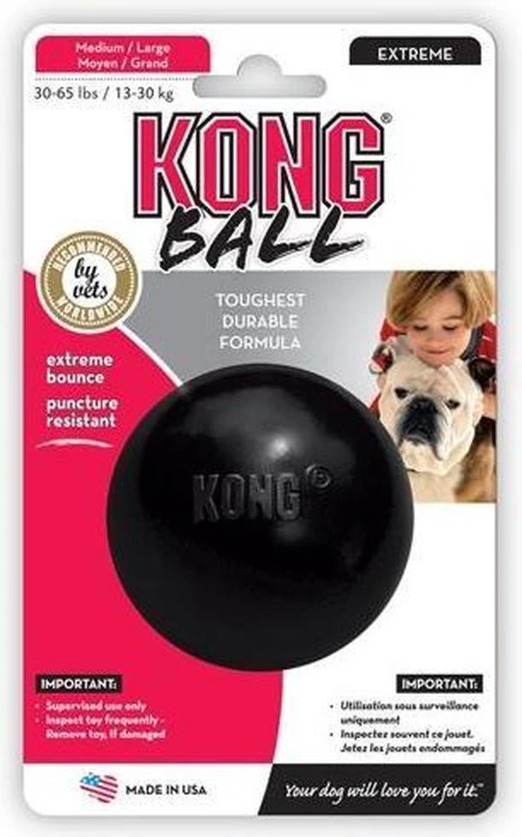 Kong Extreme Bal - Hondenspeelgoed - Zwart - S 4 Kong Extreme Bal - Hondenspeelgoed - Zwart - S - Afbeelding 2