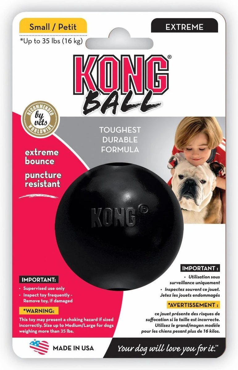 Kong Extreme Bal - Hondenspeelgoed - Zwart - S 3 Kong Extreme Bal - Hondenspeelgoed - Zwart - S