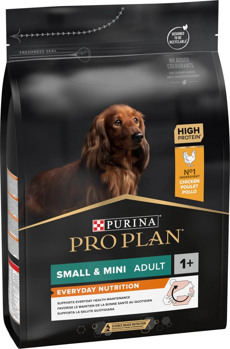 Pro Plan Everyday Nutrition Adult Small & Mini - Honden Droogvoer - Kip - 3 Kg 8 Pro Plan Everyday Nutrition Adult Small & Mini - Honden Droogvoer - Kip - 3 Kg - Afbeelding 6