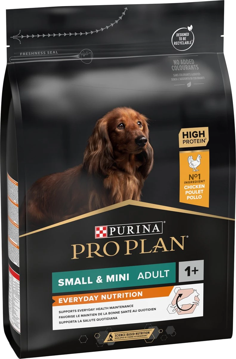 Pro Plan Everyday Nutrition Adult Small & Mini - Honden Droogvoer - Kip - 3 Kg 19 Pro Plan Everyday Nutrition Adult Small & Mini - Honden Droogvoer - Kip - 3 Kg - Afbeelding 17