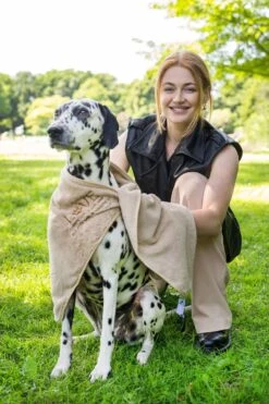 Pepets© – Hondenhanddoek – Honden Handdoek – Microvezel Handdoek – Handdoek Hond – Hondendeken – Droogdoek Hond – Dierendeken – Absorberend – 100*50CM - Beige - GRATIS Zonnebril -Hondenspeelgoed Winkel 800x1200 5