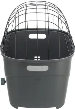 Trixie Fietsmand Voor Bagagedrager Met Draadkoepel Kunststof Grijs (46X36X47 CM) -Hondenspeelgoed Winkel 836x1200