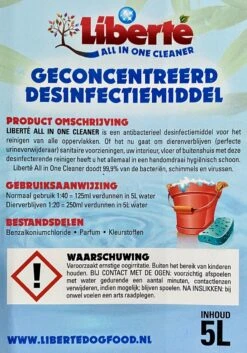 Geurverwijderaar - Liberté All In One Cleaner - Desinfectie - Dieren - Huis - Auto - Kantoor - Schoonmaakmiddel - 5L - Vanilla & Wild Berry -Hondenspeelgoed Winkel 840x1200 2