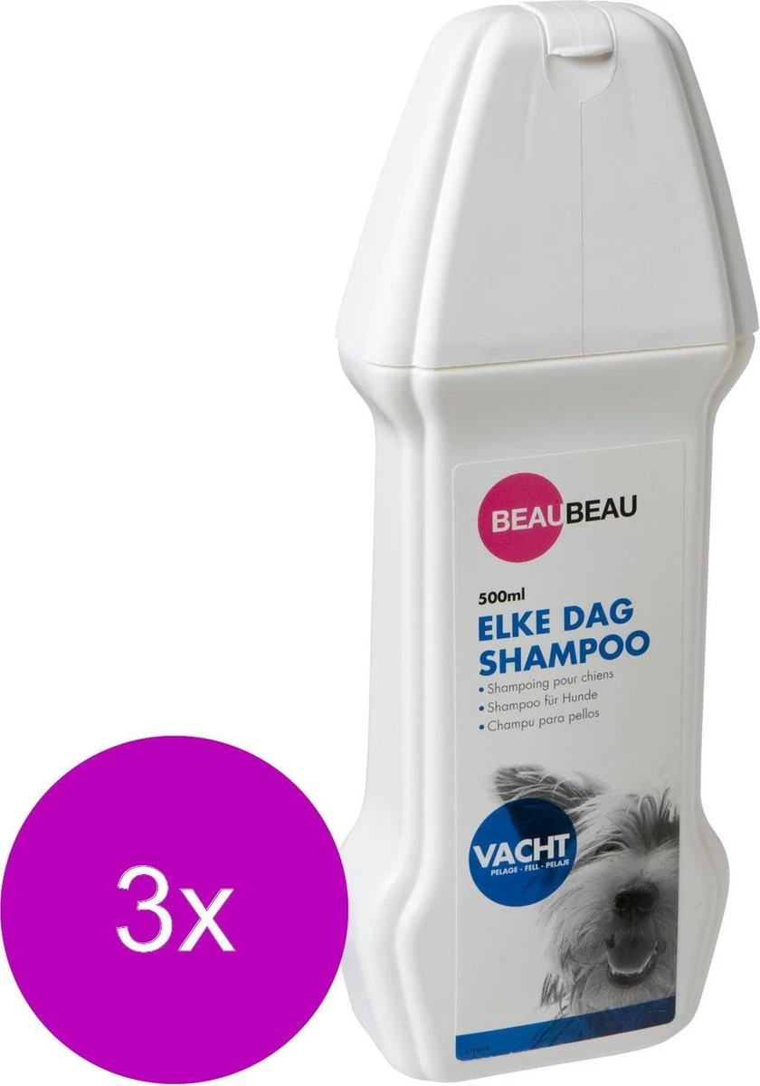 Beaubeau Hondenshampoo Elke Dag - Hondenvachtverzorging - 3 X 500 Ml 7 Beaubeau Hondenshampoo Elke Dag - Hondenvachtverzorging - 3 X 500 Ml - Afbeelding 5