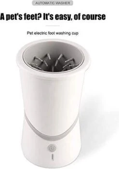 Merkloos Elektrische Hondenpootreiniger Draagbare Pet Voetenreinigingsborstel Zuigerkom Hondenvoetenreiniger Wasmachine Zachte Siliconenborstels Voor Modderige Poten Oplaadbare USB -Hondenspeelgoed Winkel 846x1200