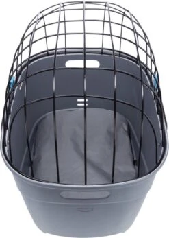 Trixie Fietsmand Voor Bagagedrager Met Draadkoepel Kunststof Grijs (46X36X47 CM) -Hondenspeelgoed Winkel 853x1200