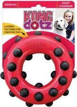 Kong Dotz Circle 14,5x14,5x4,5 Cm -Hondenspeelgoed Winkel 863x1200