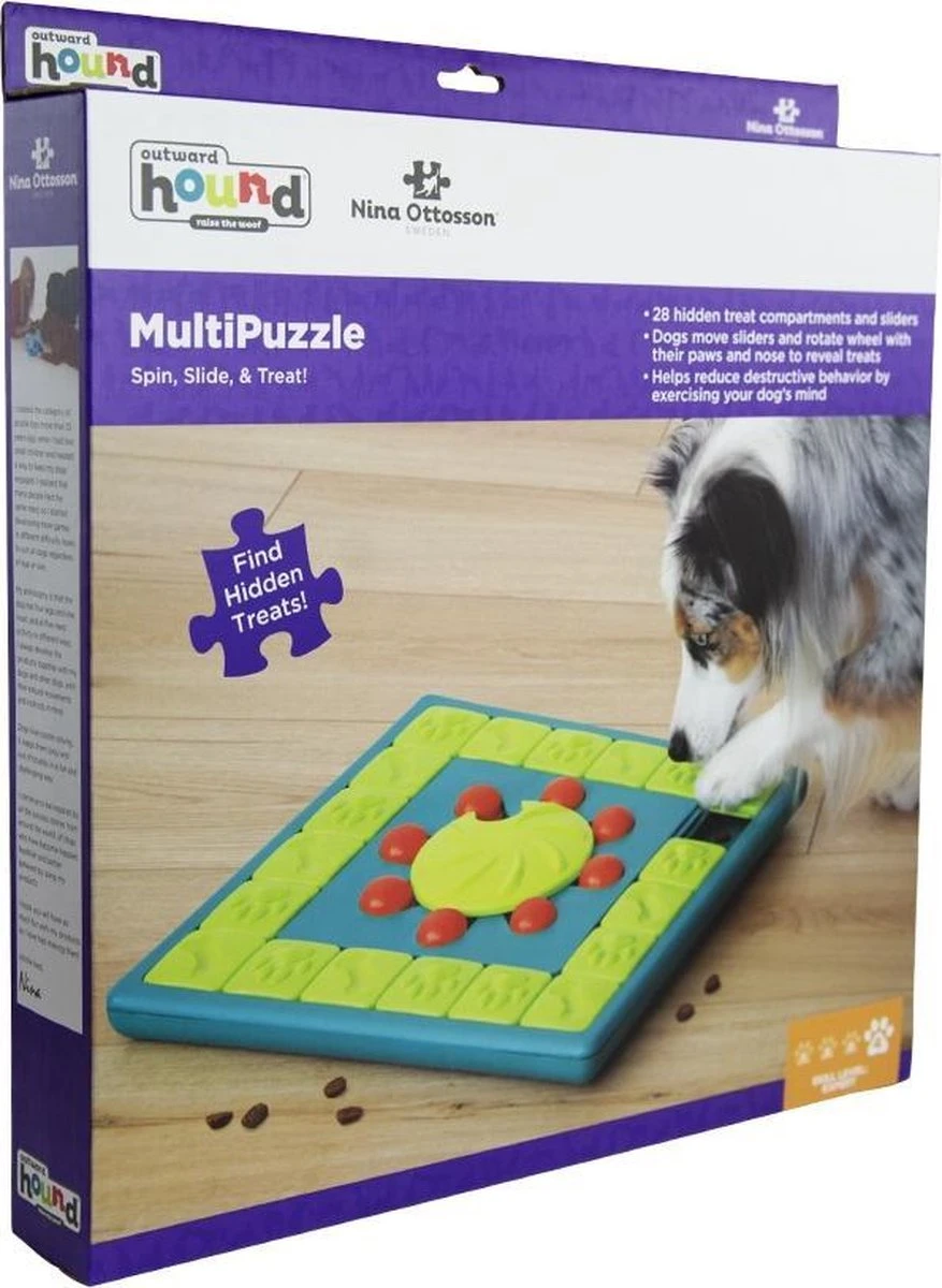 Nina Ottosson Interactieve Hondenpuzzel Vulbaar Met Snacks Voor De Slimste Honden - Outward Hound Multipuzzle 13 Nina Ottosson Interactieve Hondenpuzzel Vulbaar Met Snacks Voor De Slimste Honden - Outward Hound Multipuzzle - Afbeelding 11