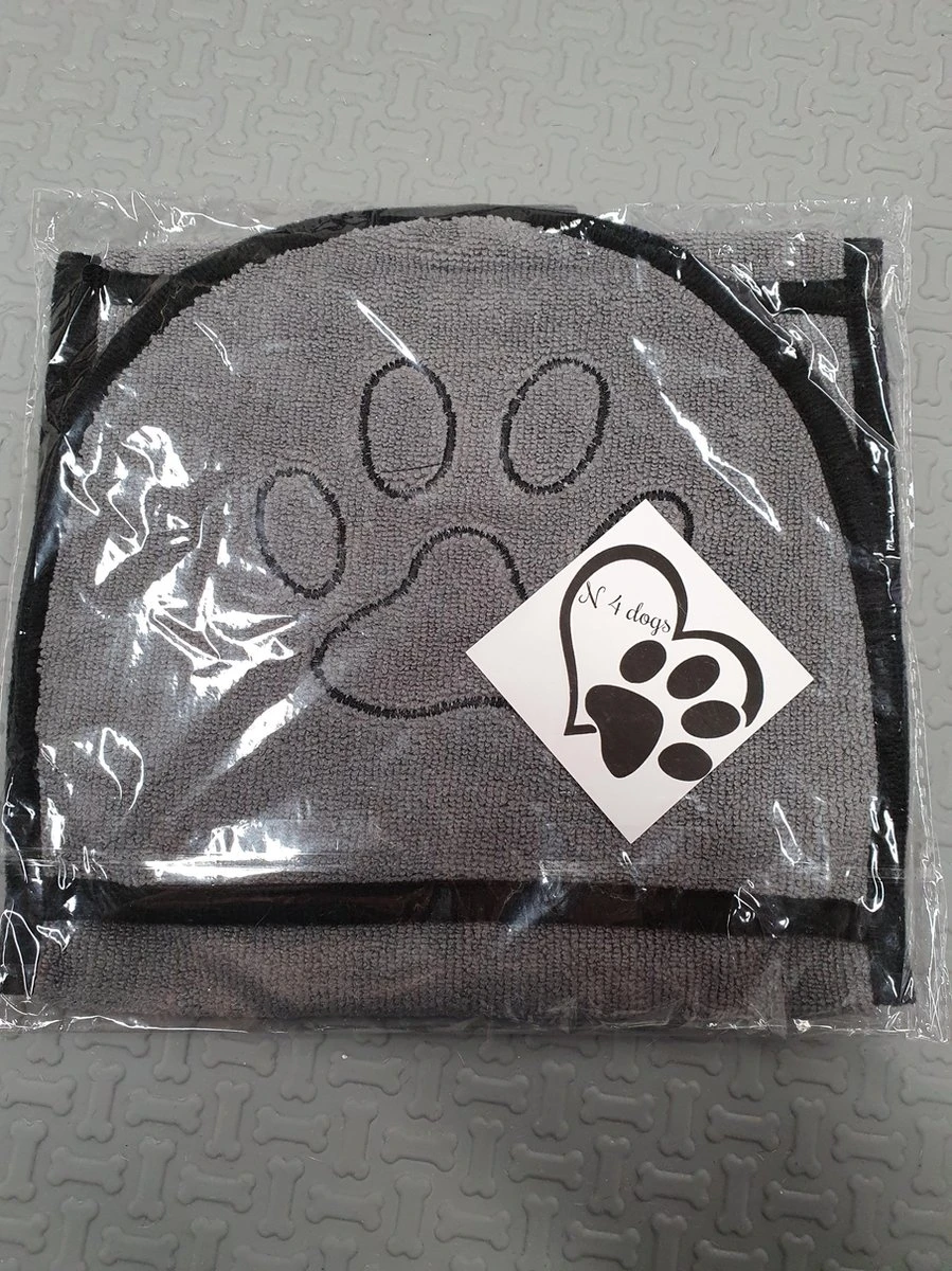 N4dogs – Hondenhanddoek – Honden Handdoek – Microvezel Handdoek – Handdoek Hond – Droogdoek Hond – Dierendeken – Sterk Absorberend – Handdoek Met Zakken - Grijs - 66 X 23 Cm 8 N4dogs – Hondenhanddoek – Honden Handdoek – Microvezel Handdoek – Handdoek Hond – Droogdoek Hond – Dierendeken – Sterk Absorberend – Handdoek Met Zakken - Grijs - 66 X 23 Cm - Afbeelding 6