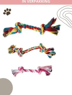 Speeltouw Hond - 3 Stuks - Speelgoed Hond - Flostouw - Hondenspeelgoed - Puppy - Trektouw -Hondenspeelgoed Winkel 912x1200 5