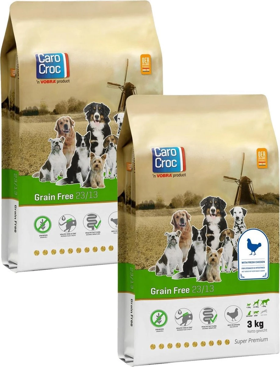 Carocroc Grain Free Gevogelte&Aardappel&Bieten - Hondenvoer - 2 X 3 Kg 3 Carocroc Grain Free Gevogelte&Aardappel&Bieten - Hondenvoer - 2 X 3 Kg