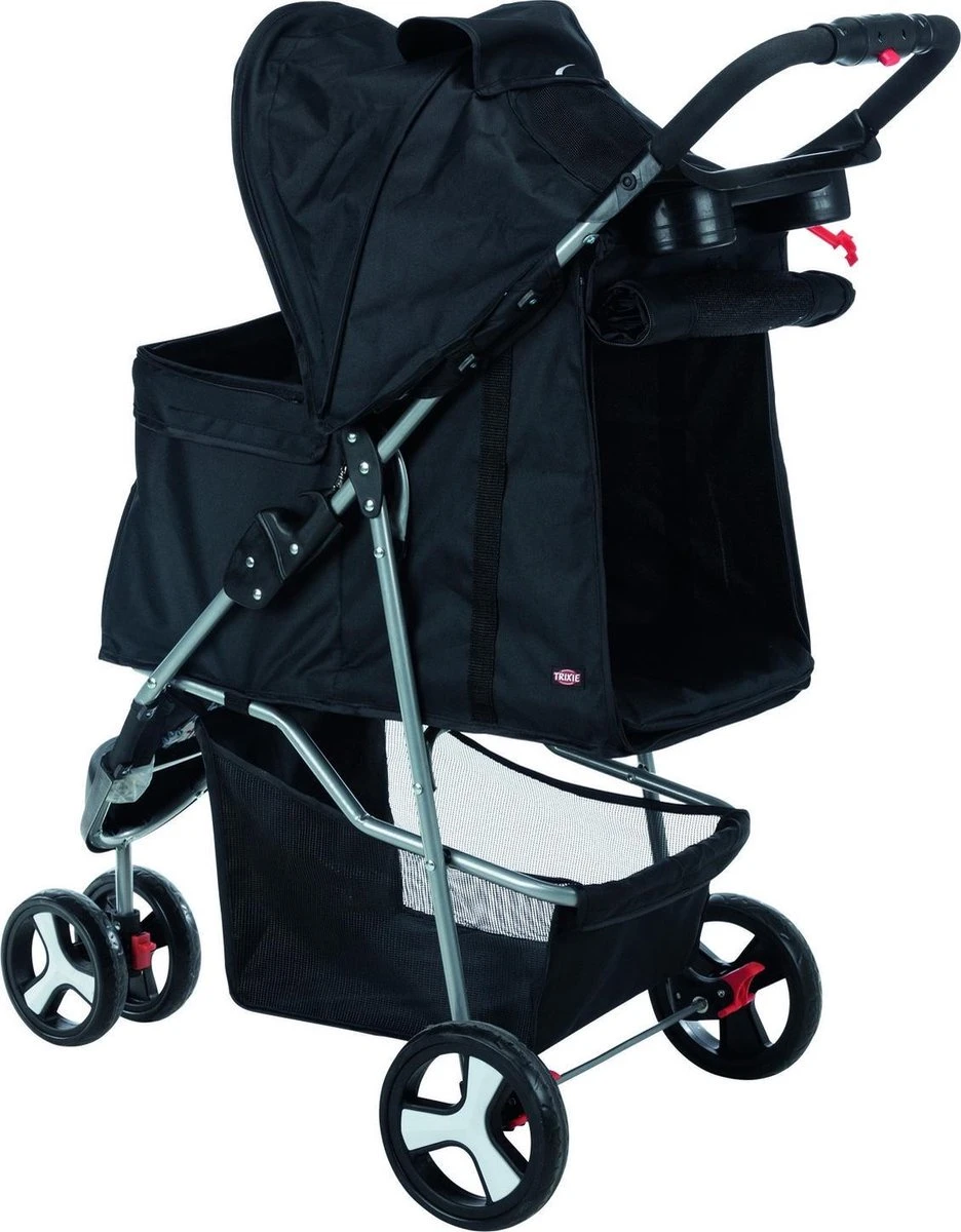 Trixie Hondenbuggy Zwart 80x47x100 Cm | Dierenmand 5 Trixie Hondenbuggy Zwart 80x47x100 Cm | Dierenmand - Afbeelding 3